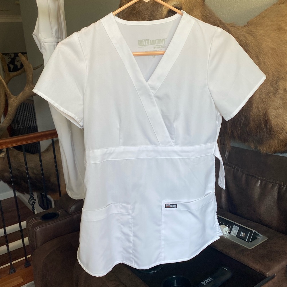 White scrubs